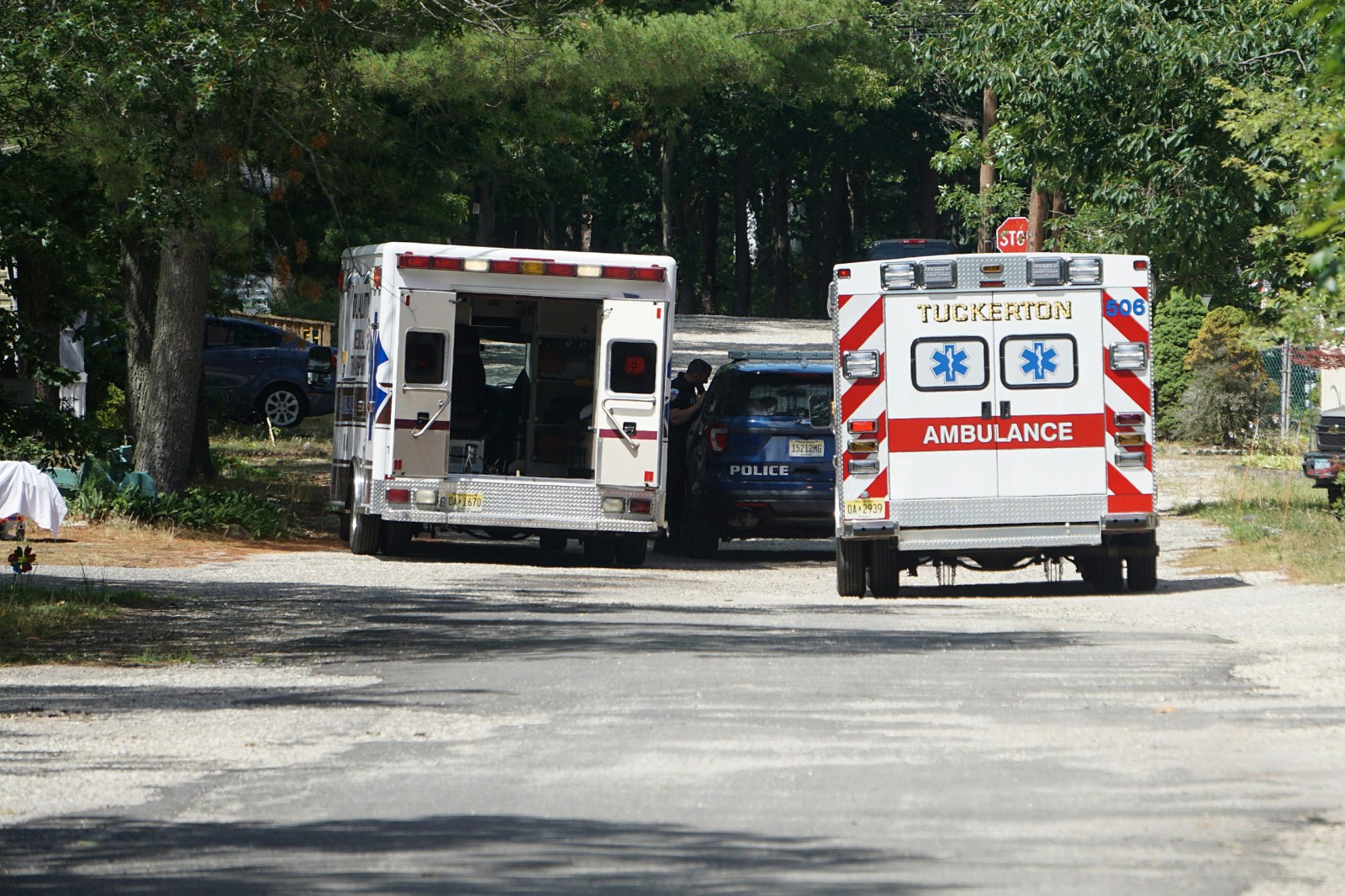 Ambulance on the road